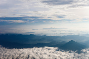 Fototapeta premium mountains and clouds