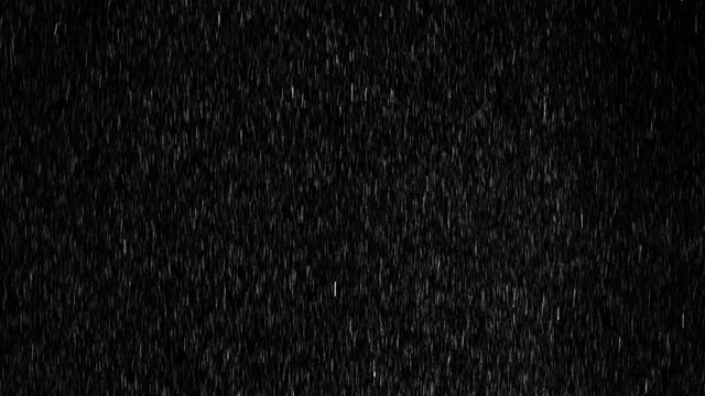 Medium heavy droplets of rain, falling on an isolated background 