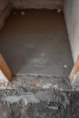 Construção de contrapiso de cômodo