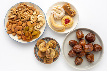 Traditional typical homemade Ramadan food