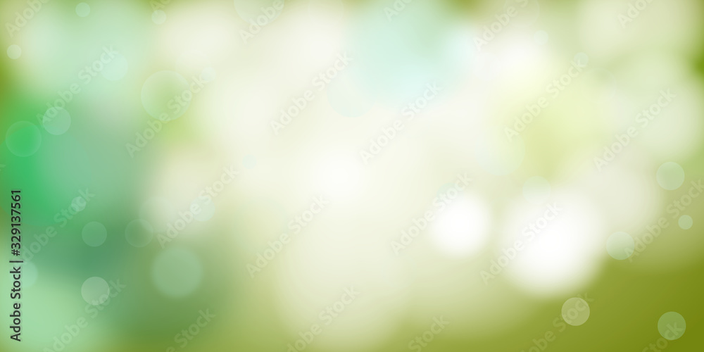 Wall mural nature view of green leaf on blurred greenery background in garden using background