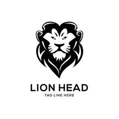 lion logo vector template design