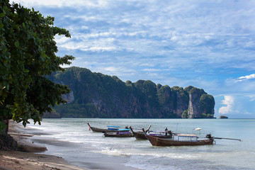 Scenery at Ao Nang beach, Krabi, Thailand