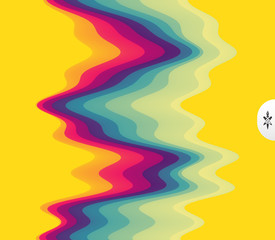 Abstract waveform background. 3d technology style. Vector illustration with sound waves.