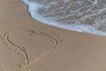 beautiful sea surf on the shores of the Andriatic