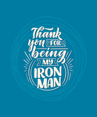 Funny hand drawn lettering quote for Father's day greeting card, great design for any purposes. Typography poster. Cool phrase for t shirt print. Inspirational slogan. Vector