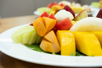 Fresh mix fruits after meals