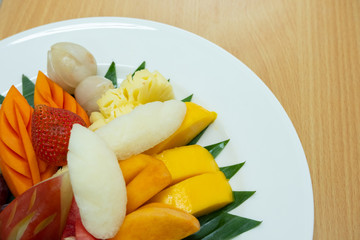 Fresh mix fruits after meals
