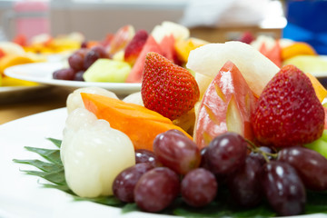 Fresh mix fruits after meals