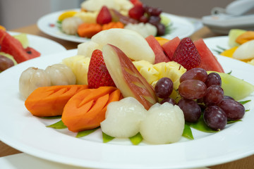Fresh mix fruits after meals