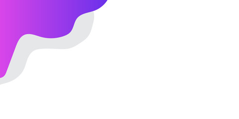 Simple purple flat background. flat purple gradation. Purple wavy curve presentation background