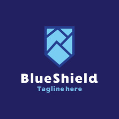 Fototapeta premium Shield logo design vector template with Flat Concept style. Modern Symbol and Security icon for Company And Business.