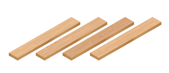Isometric Wooden Planks