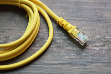 Lan cable connection network for router to computer, data connection for world wide by lan cable 