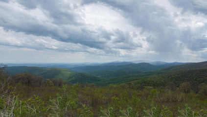 Storm Brewing Over the Mountains