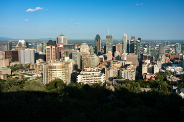Obraz premium City skyline at night, Montreal, Canada