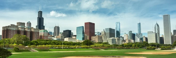 Foto op Plexiglas City view from Grant Park Chicago © Aevan