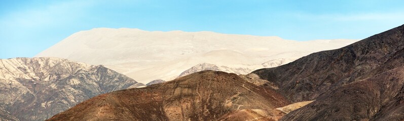 Cerro Blanco sand dune near Nasca panoramic view