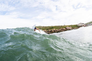 Surf Brazil Surfer Sunset