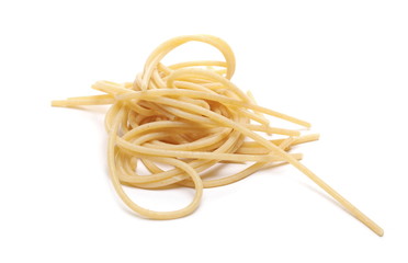 Spaghetti, pasta isolated on white background 
