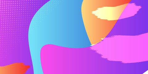 Abstract orange blue purple wave presentation background. poster, wallpaper, texture, slide, magazine, and powerpoint. 