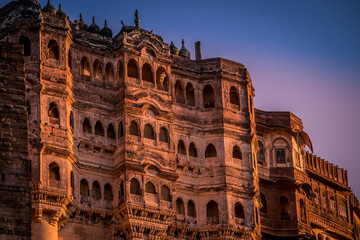 Mehrangarh fort in Jodhpur Rajasthan