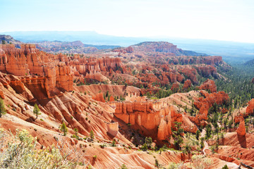 Breathtaking view, landscape of Bryce Canyon;