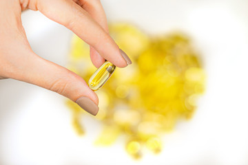Omega 3 fish oil capsules