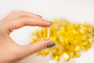 Omega 3 fish oil capsules