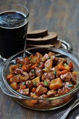 Traditional Irish Stew. an Irish dish for St. Patrick's Day.