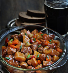 Traditional Irish Stew. an Irish dish for St. Patrick's Day.