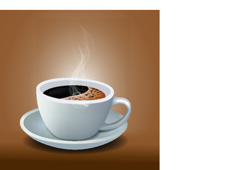 Obraz na płótnie Canvas taza de cafe caliente