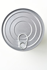 close up of an aluminum tin can