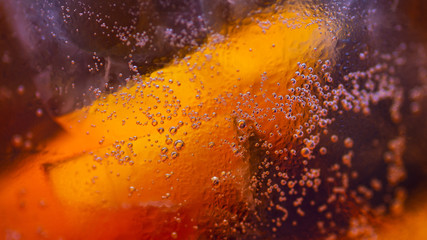 glass of aperol spritz close up