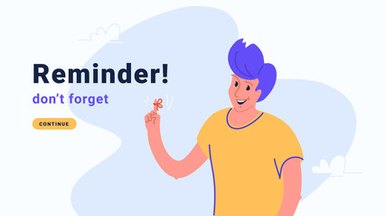 Reminder, do not forget an important task