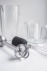  immersion blender. kitchen accessories whisk and whipping containers