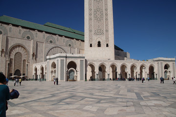 Fototapeta na wymiar The beautifull. Hassan II Moschee, Casablanca, Marokko