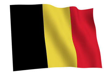Belgium Flag waving