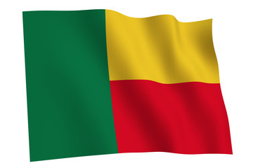 Obraz premium Benin Flag waving