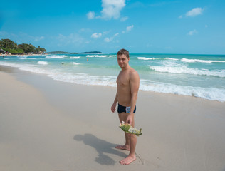 January 22, 2020. Koh Samui, Thailand. Chaweng beach , sea and sand