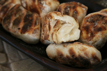 Traditional South African roosterbrood. This is a popular food snack in South Africa. This image has selective focus. 
