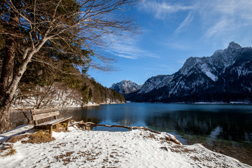 Alpsee Hohenschwangau winter