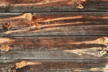 Obraz premium Wooden lumber wall old dark texture