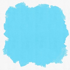 Blue water mark paint on White textured background