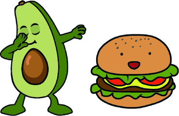 hamburger, burger, food, sandwich, beef, cheeseburger, bun, bread, cheese, lettuce, isolated, tomato, meat, meal, fast, white, lunch, snack, dinner, grilled, salad, fat, onion, delicious, sesame