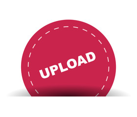 red vector banner upload