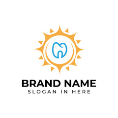 bright shine teeth logo vector illustration design