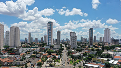 Fototapeta na wymiar Aerial view of Goiania, Goias, brazil 