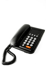 Black phone on white background