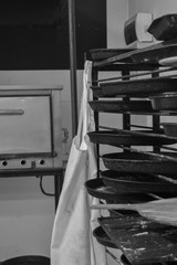 Cocina de una pizzería